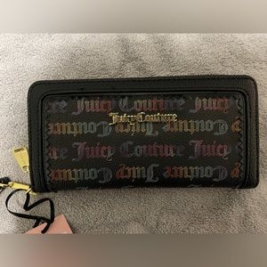 Juicy Couture Rainbow Black Wallet